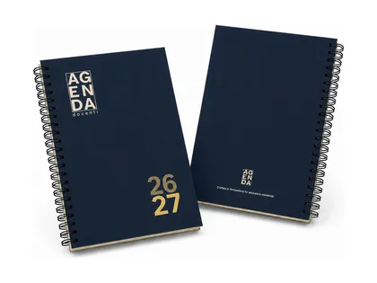Agenda Docenti nella variante blu notte, copertina e retro
