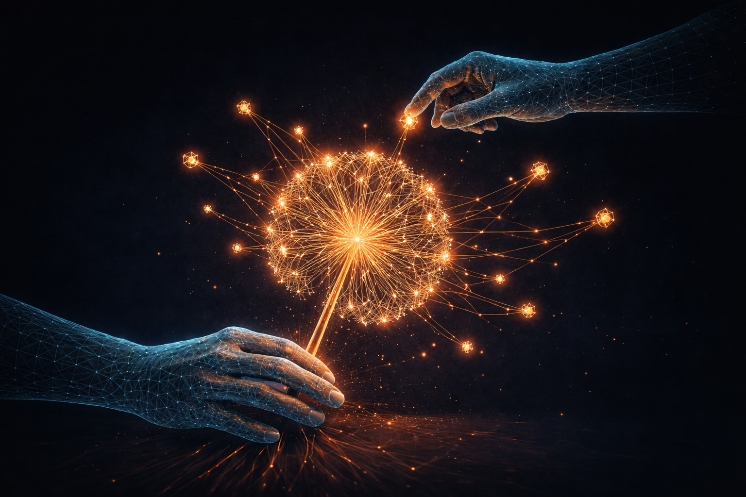 Soffione neurale — connessioni che si diffondono